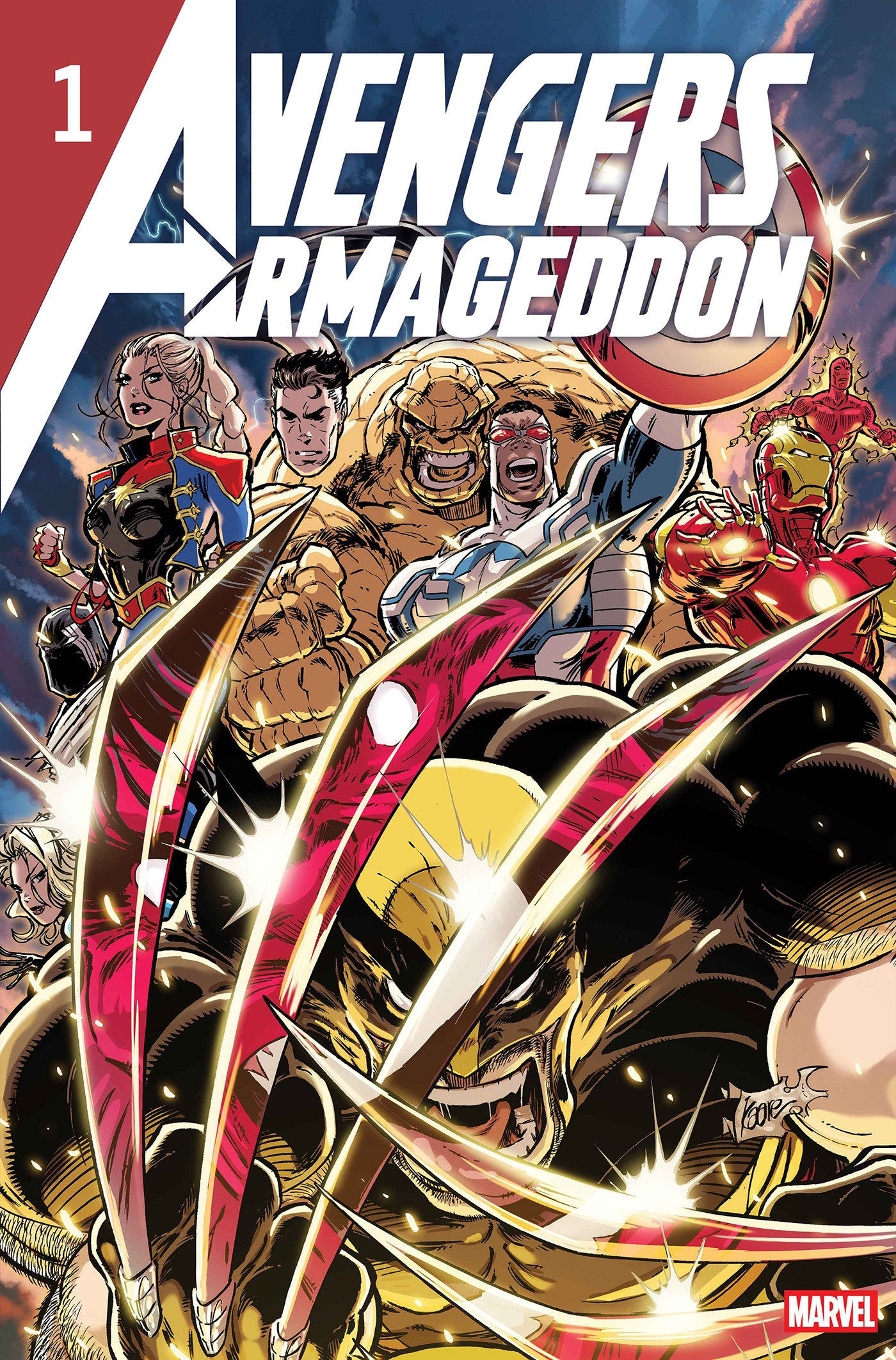 プロモ付Avengers Armageddon #1 Kaare Andrews Avengers: Armageddon #1 Kaare Andrews Foil Variant – Sir