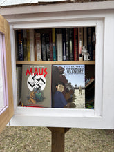 Load image into Gallery viewer, Send a Copy of Maus, On Tyranny or They Called Us Enemy to a Free Little Library
