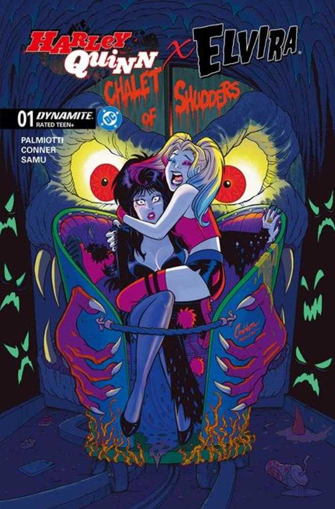 Harley Quinn X Elvira #1 Cover M 1 in 10 Amanda Conner Original Variant