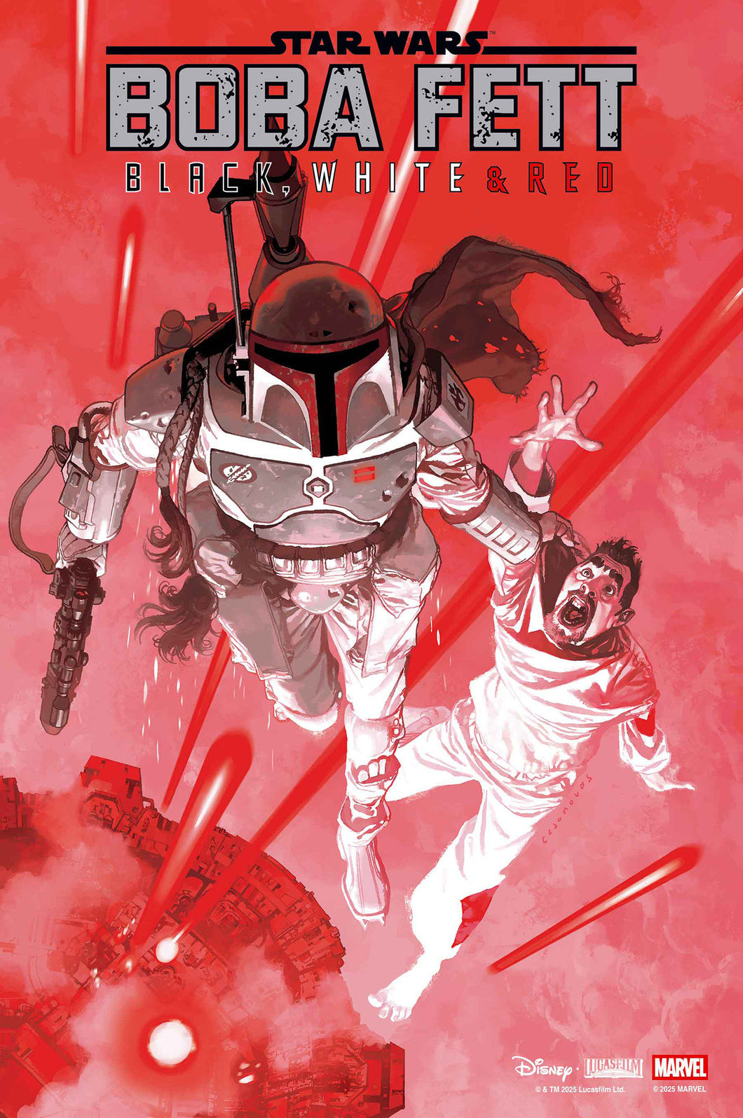 Star Wars: Boba Fett   Black, White & Red #1 Josemaria Casanovas Variant