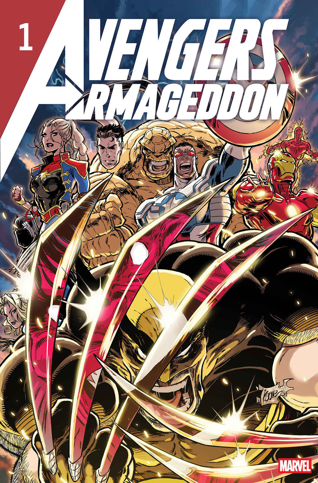 プロモ付Avengers Armageddon #1 Kaare Andrews Avengers: Armageddon #1 Kaare Andrews Foil Variant – Sir