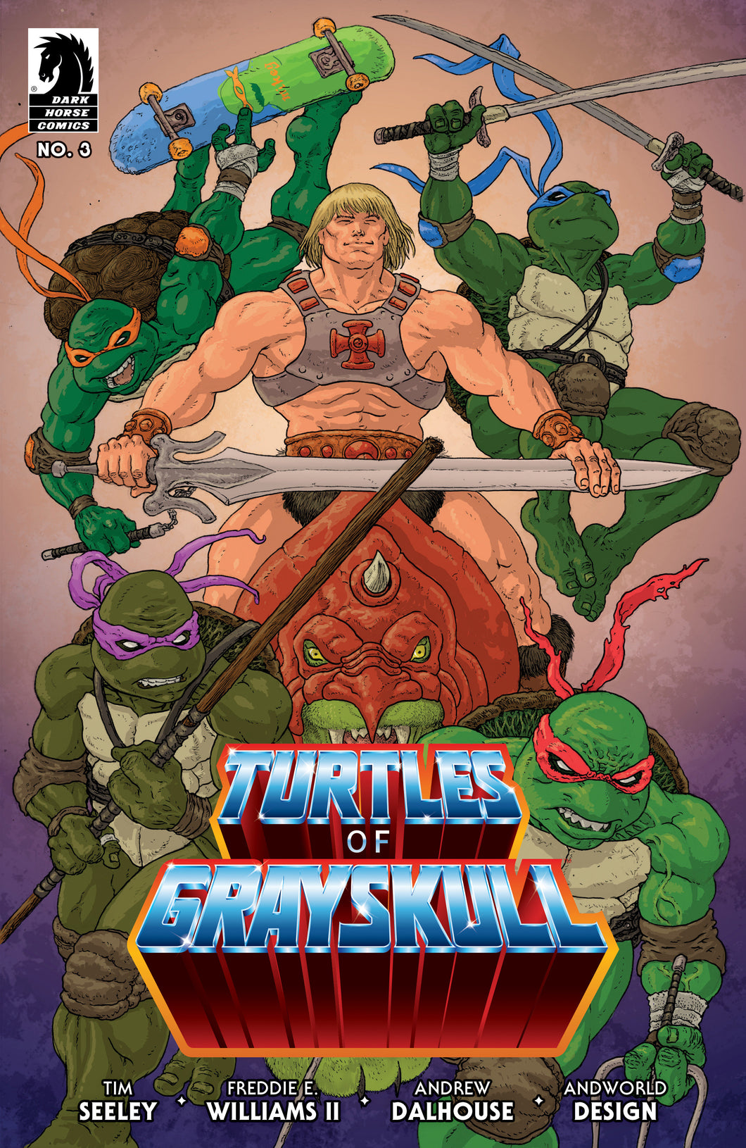 Masters Of The Universe/Teenage Mutant Ninja Turtles: Turtles Of Grayskull #3 (Cover C) (Ramon Villalobos)