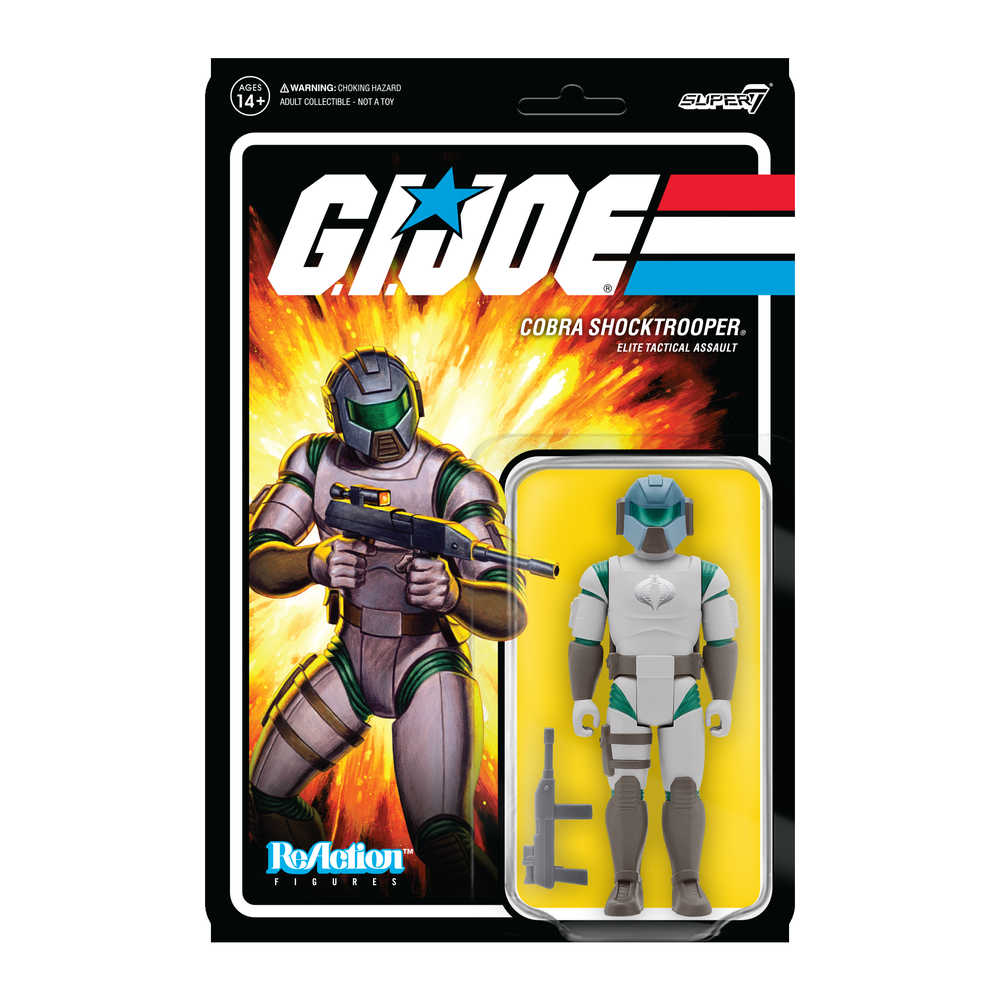 G.I. Joe Wave 2 Cobra Shocktrooper - Rifle B Reaction Figure