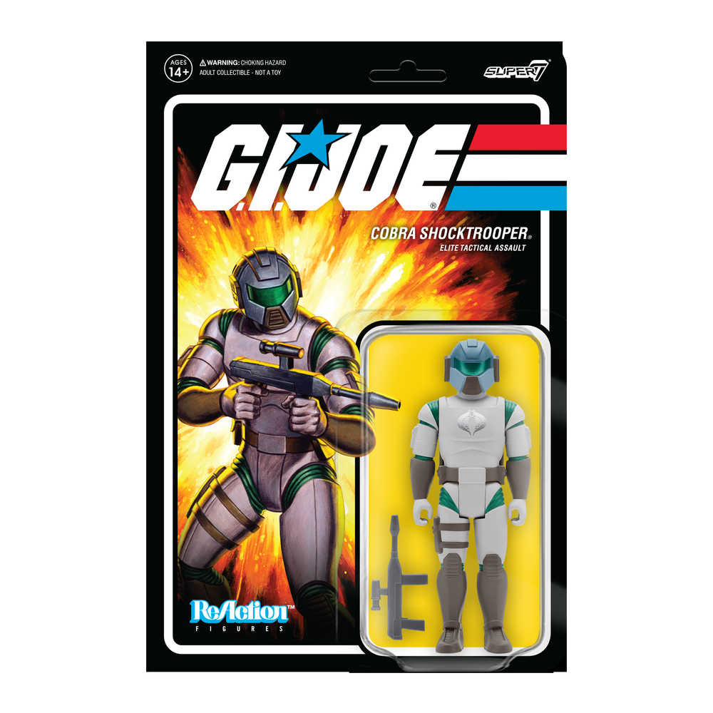 G.I. Joe Wave 2 Cobra Shocktrooper - Rifle A Reaction Figure
