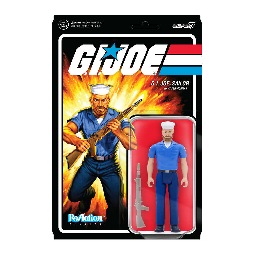 G.I. Joe Wave 2 Blueshirt Beard Pink Reaction Figure  (
