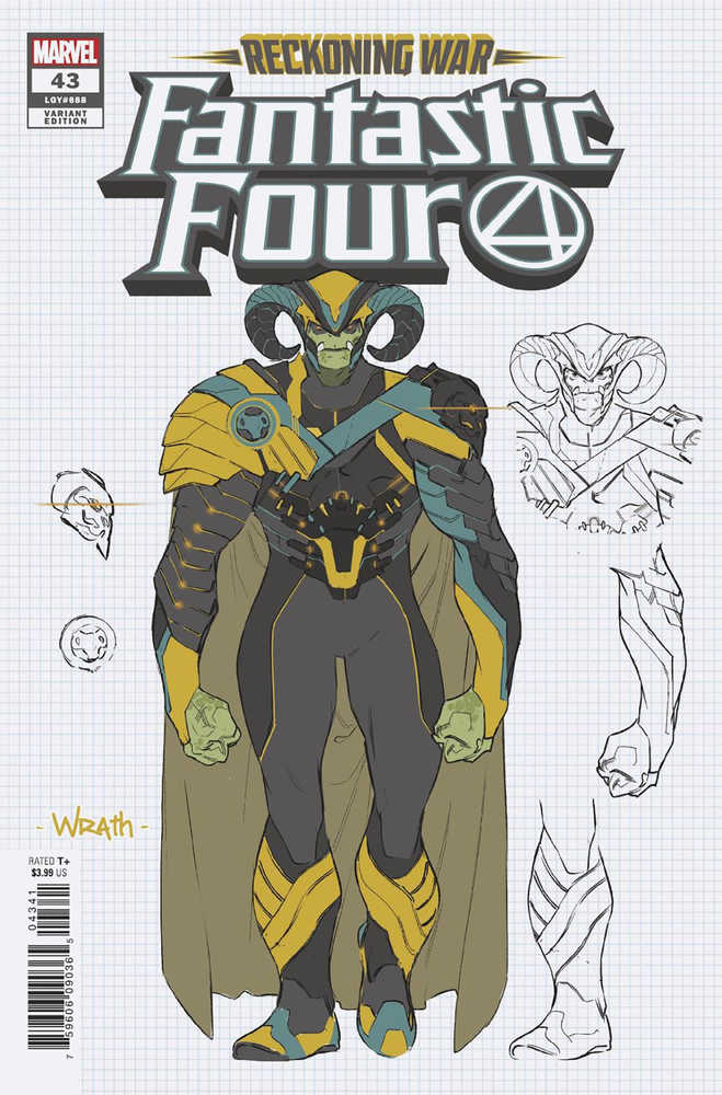 Fantastic Four #43 Silva Concept Art Variant